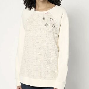 Ali + Mally x Peace Love World Embellished Sweatshirt